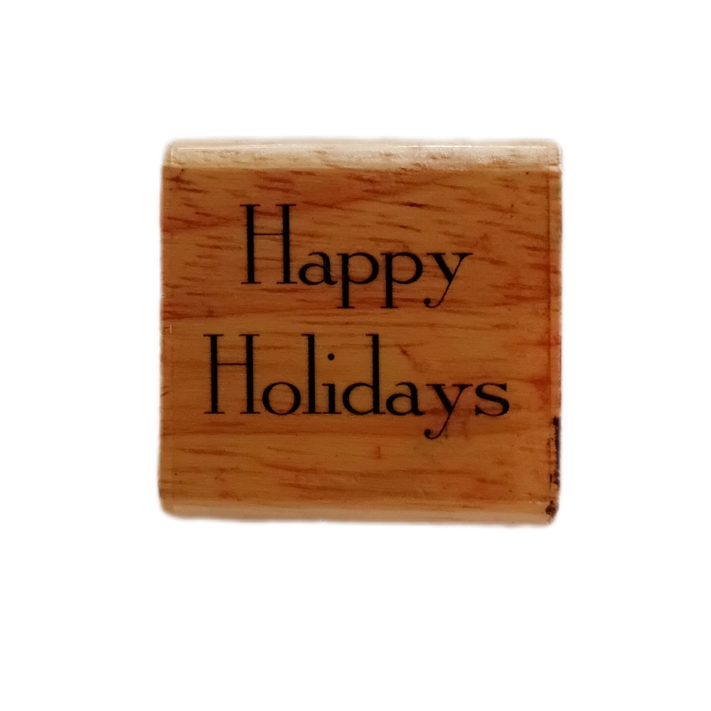Festive Wooden 'Happy Holidays' Sign